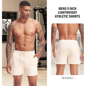 cotton soft <b>men</b> fleece <b>shorts</b> elastic waistband casual lightweight <b>lounge</b> apparel - Product Image 2