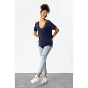 Camiseta de Lino con Cuello en V - Product Image 3