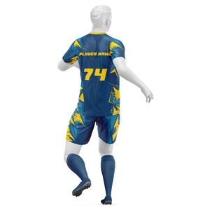 Logotipo personalizado y diseño camisetas de fútbol y pantalones cortos conjuntos de secado rápido 100% poliéster uniformes de fútbol para entrenamiento de equipos - Product Image 3