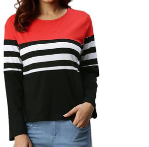T-shirt en coton de qualité supérieure pour femme-Look classique, coupe moderne-Doux, durable et léger-Idéal pour la superposition ou le style solo - Product Image 1