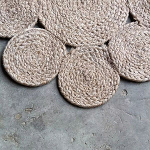 COTTON ROPE BRAIDED ANTI-SLIP FLORAL MODERN WEDDING OUTER TIKKI DESIGN <b>PLACEMATS</b> - Product Image 4
