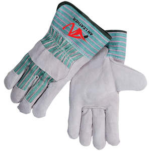 <b>Personal</b> <b>Protective</b> <b>Equipment</b> Shoulder Split Cowhide Leather Palm Gloves Leather Canadian Rigger Gloves for Hand - Product Image 3