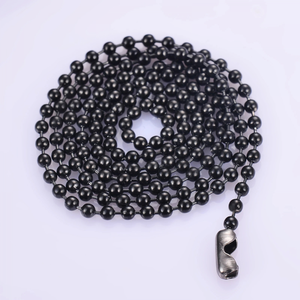 Tối Giản Vàng Đính Cườm Chuỗi Dây Chuyền Thép Không Gỉ Màu Đen Vàng Unisex Lớp Thời Trang Chuỗi Vòng Cổ Trang Sức - Product Image 5