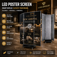Складной светодиодный экран TOPvision P2R1G1B для аренды, полноцветный, со встроенным пультом управления CMS, настраиваемый для использования внутри/на улице