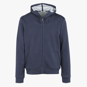 Pull à capuche en velours avec fermeture éclair pour homme, imprimé, épais et personnalisé, avec logo d'entreprise, coupe-vent, en polaire, respirant, printemps/hiver - Product Image 1