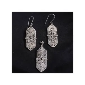 Bedazzled Jewelry Supplies Frauen Luxus schmuck Rhodiniert Braut Hochzeit Schmuck Set Großhandel Kupfer China DHL Ohrringe