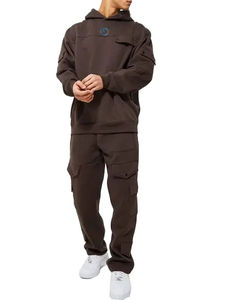 Conjunto Deportivo con Capucha para Hombre, 100% Algodón, Secado Rápido, Transpirable, 2 Piezas, Diseño Personalizado, Colección de Invierno, Servicio OEM - Product Image 6