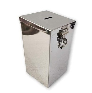 กล่องใส่เหรียญกระปุกออมสินกล่องคำแนะนำการบริจาคเงินแบบโบราณ - Product Image 1