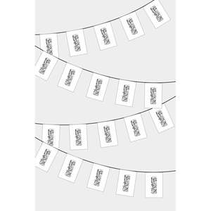 New Afghan Rectangle Party <b>Banners</b> Afghan Flag Garland for Festive Decorations - Product Image 1