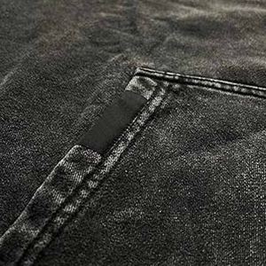 Sweat à capuche 100% coton lavé à l'acide de haute qualité, tenue décontracté en grande taille, prix de vente entier - Product Image 2