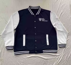 Logo personnalisé de haute qualité CVC brossé polaire hiver équipe uniforme hommes collège vestes en gros blanc plaine varsity vestes - Product Image 3