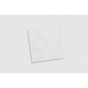 Servilletas Blancas con Estampado Versalles de 40x40cm, Papel Suave y Absorbente, 600 Unidades, B2B - Product Image 1