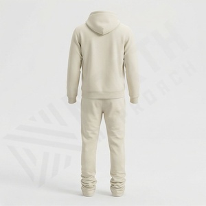Conjunto de Sudadera con Capucha y Pantalones Deportivos Holgados Personalizados de Felpa Francesa de 500 Gsm, de Lujo, para Hombre, 100% Invierno - Product Image 2