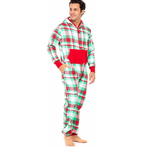 Pijamas Personalizadas al por Mayor con MOQ Bajo, Ropa de Dormir Transpirable para Hombre, Traje para el Hogar, Pijama Enterizo con Estampado por Sublimación - Product Image 3