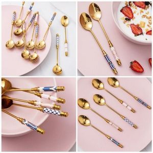 Elegante juego de cubiertos con mango y elegantes cabezales de acero inoxidable, perfecto para cenas modernas, bodas y regalos - Product Image 2
