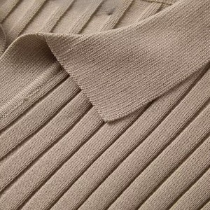 เสื้อเชิ้ตผู้ชาย ระบายอากาศได้ดี สวมใส่สบาย ผ้าถัก 100% คอตตอน แขนสั้น ติดกระดุม พิมพ์ลาย คุณภาพสูง ไม่หดตัว - Product Image 6