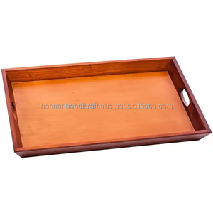 Plateau de service en bois de haute qualité, taille personnalisée, rectangulaire, écologique, passe au lave-vaisselle, durable, style moderne, pour offrir en cadeau ou servir des aliments - Product Image 3