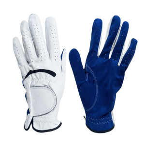 Guante de Golf de Cuero Genuino Blanco, Transpirable, con Cierre de Velcro, Unisex, para Deportes al Aire Libre - Product Image 2