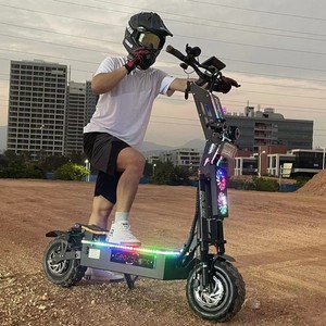Çift Motor 8000W 10000W uzun menzilli 60-300Km E Scooter Weped karanlık şövalye 72V 40A 60A 90Ah Scooter Off-Road elektrikli Scooter - Product Image 3