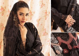 High Quality Summer Shalwar Kameez for Ladies <b>Pakistani</b> Export Quality Cotton Lawn Embroidered Suits Quick Dry Feature Modern - Product Image 4