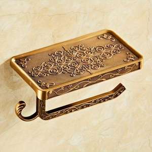 Pure brass <b>napkin</b> <b>holder</b> with delicate carved edges and premium durable material for elegant home organization - Product Image 3