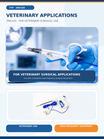 YYF SM1520 Pince de scellement et de coupe des vaisseaux RF de 5 mm et 20 cm pour la chirurgie ouverte vétérinaire