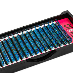 Cils individuels CharmLash de haute qualité, couleur naturelle BC, longueur mixte, couleur pastel naturelle, 28 rangées, plateau en bande - Product Image 3