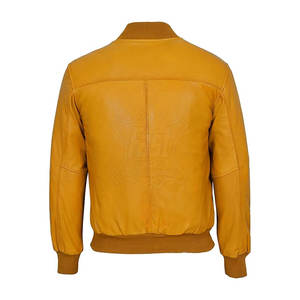 <b>Men's</b> Fashion Bomber <b>Leather</b> <b>Jacket</b> New Arrival Customized <b>Leather</b> Bomber <b>Jacket</b> <b>Men</b> Bomber <b>Leather</b> <b>Jacket</b> - Product Image 2