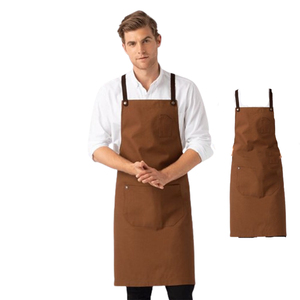 Delantal de cocina de cintura de algodón de alta calidad premium, personalizable con el logotipo de su marca, diseño sin mangas - Product Image 2