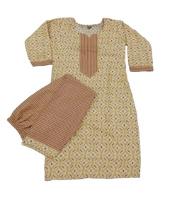 นวมคลุมหน้าสไตล์อินเดียปากีสถานพร้อมทําชุดผ้าฝ้ายผู้หญิงเย็บชุดผู้หญิงที่สง่างาม - Product Image 1