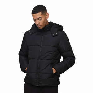 Chaqueta de Invierno Personalizada al por Mayor para Hombre, Talla Grande, Grosor Estándar, Alta Calidad, Cálida, Transpirable, de Lona, Estilo Urbano - Product Image 1