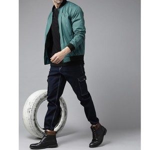 Chaqueta bomber con capucha tejida de poliéster 100% con logotipo de marca personalizado gratis para hombre, chaqueta acolchada Softshell impermeable, chaqueta de esquí - Product Image 6