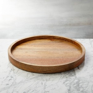 Bandeja Decorativa Redonda de Madera - Product Image 1