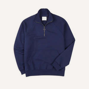 Conjuntos de chándal jersey con media cremallera para hombre de algodón orgánico respetuoso con el medio ambiente personalizado moda sostenible invierno transpirable de secado rápido - Product Image 5