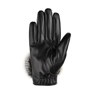Guantes de Piel de Oveja Genuina para Mujer, Cálidos, de Invierno, de Lujo, con Dedos Completos, de Cuero, a la Moda, Venta al Por Mayor - Product Image 4