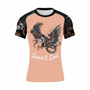 Vêtements de sport d'horreur effrayant pour hommes séchage rapide respirant anti-UV Rash Guard Vente en gros - Product Image 1