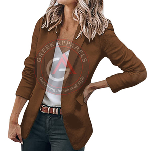 2023 nouveauté dames Blazers dames femmes impression personnalisée à manches longues taille personnalisée femmes décontracté porte blazer - Product Image 4