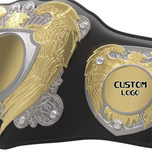 Cinturón de campeonato de lucha con logotipo personalizado de alta calidad Último diseño Desgaste profesional de artes marciales - Product Image 4