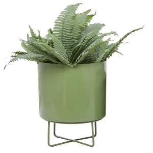 Fabricante y mayorista de maceta galvanizada de primera calidad con soporte maceta de diseño en relieve de lavado blanco - Product Image 6