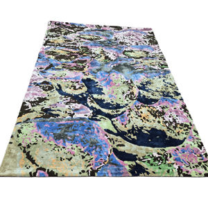 100% tapis de luxe en laine fine haute qualité tufté à la main motif abstrait tapis ensemble Design moderne pour salon enfants zone coton - Product Image 1