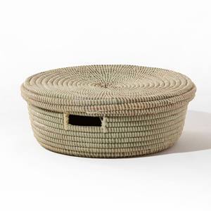 Contenedor cilíndrico de pasto marino, contenedores de almacenamiento de alta calidad, cestas de material natural para el hogar - Product Image 6