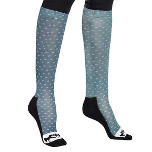 Chaussettes équestres à long tube en polyester personnalisées Chaussettes d'équitation à impression sportive Chaussettes d'athlétisme d'équitation à impression en coton - Product Image 3
