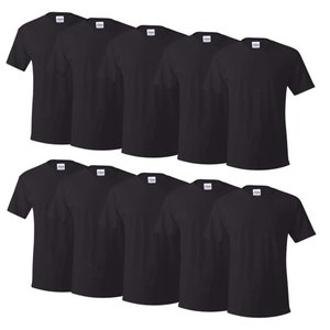 Haute qualité 100% coton t-shirts homme 2025 été t-shirts décontractés couleur unie Couple surdimensionné t-shirts noir blanc gris hauts de sport - Product Image 2