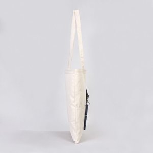 Bolsa de Tela de Algodón Lisa al por Mayor con Bolsillo Interior, 14W X 16H, Bolsa de Compras de Lona en Blanco - Product Image 5