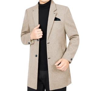 Sudadera con capucha tipo abrigo largo para hombre, con chaqueta impermeable de invierno, cuello alto y letras personalizables. - Product Image 3