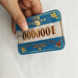 Plaques de briques de poker en cristal personnalisables Motif de conception personnalisée Logo de couleur personnalisé Qualité de casino professionnel de taille personnalisée - Product Image 2