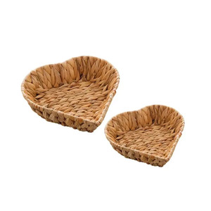 Panier Cadeau Multifonctionnel en Jacinthe d'Eau Naturelle Fait Main, Forme Ronde, Style Américain, Écologique, 60x40x30cm, Emballage en Gros - Product Image 2