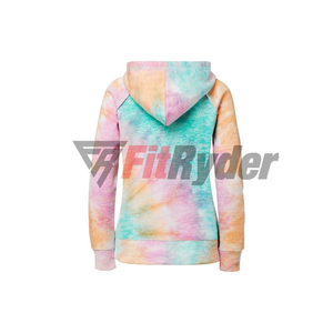 Fabricación OEM de peso pesado 330g francés Terry con capucha pulóver de secado rápido transpirable invierno sudaderas con capucha suelta Tie-Dye diseño sólido - Product Image 2