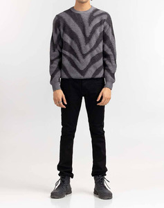 เสื้อสเวตเตอร์ผู้ชาย แขนยาว คอวี ระบายอากาศ ลายพิมพ์  ไซส์ใหญ่  รับสกรีนโลโก้  ลดราคาพิเศษช่วงฤดูใบไม้ร่วง - Product Image 4