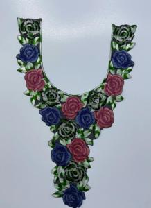 ผ้าปักลายลูกไม้คอสำหรับการตัดเย็บเสื้อผ้าสไตล์การตัดเย็บเสื้อผ้าสำหรับชุดเจ้าสาวชุดประจำชาติการตกแต่งเสื้อผ้า - Product Image 3